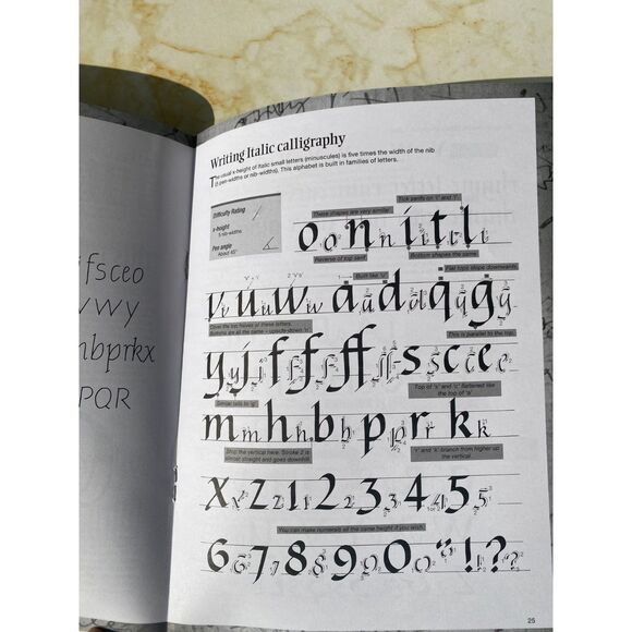 New Calligraphy practice book with extra Calligraphy Pens Parts - Picture 2 of 3